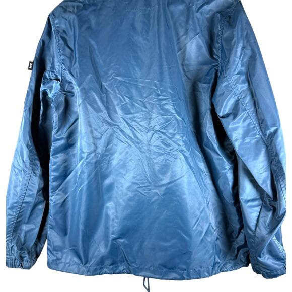 Stussy Blue Satin Full Zip Coaches Jacket Men’s M - Designer Streetwear Skater - Picture 12 of 14